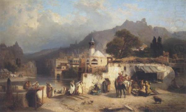 Paul von Franken Paul von Franken. View of Tiflis china oil painting image
